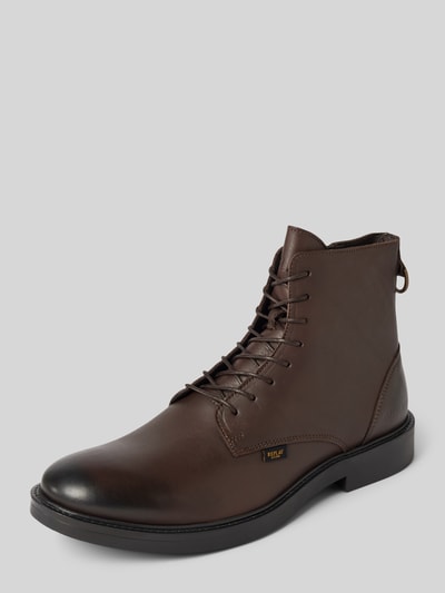 Peek & Cloppenburg ReplayBoots aus Leder mit Reißverschluss Modell 'MILES' in dunkelbraun