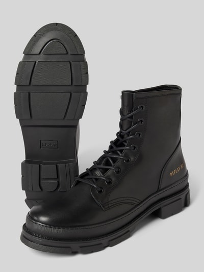 Peek & Cloppenburg ReplayBoots Aus Leder Mit Schnürung Modell 'VEGA LEA' In Black