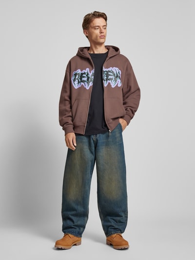 Peek & Cloppenburg REVIEWBaggy Fit Jeans mit Label-Patch in dunkelblau