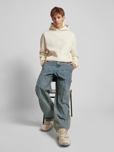 Peek & Cloppenburg REVIEWBaggy Fit Jeans mit Motiv-Stitching in blau