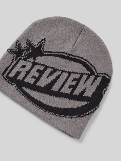 Peek & Cloppenburg REVIEWBeanie Mit Label-Print In Dunkelgrau