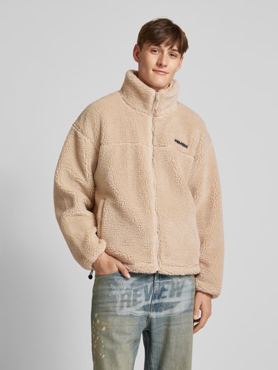 Peek & Cloppenburg REVIEWFleecejacke Mit Label-Detail In Ecru