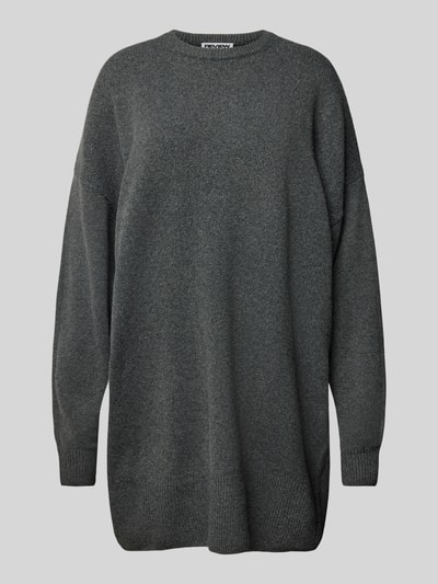 Peek & Cloppenburg ReviewKnielanges Strickkleid mit überschnittenen Schultern in anthrazit melange