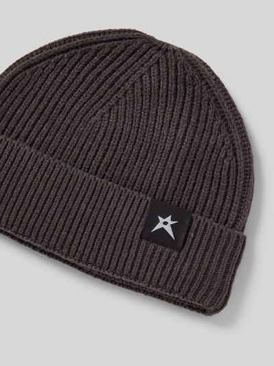 Peek & Cloppenburg REVIEWMütze Mit Label-Patch In Anthrazit Melange