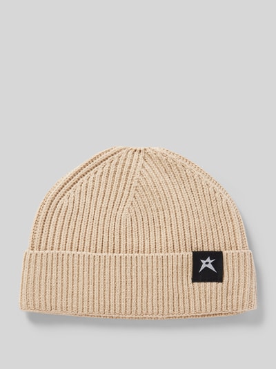 Peek & Cloppenburg REVIEWMütze mit Label-Patch in taupe