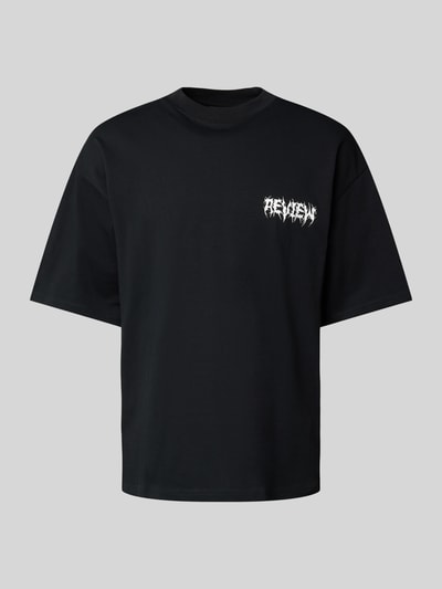 Peek & Cloppenburg REVIEWOversized T-Shirt Mit Label-Pri In Black