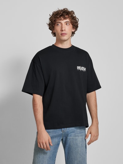 Peek & Cloppenburg REVIEWOversized T-Shirt Mit Label-Pri In Black