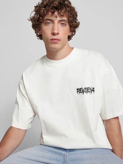 Peek & Cloppenburg REVIEWOversized T-Shirt Mit Label-Pri In Offwhite