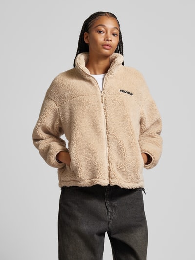 Peek & Cloppenburg ReviewSherpa Jacket Mit Label-Patch In Ecru