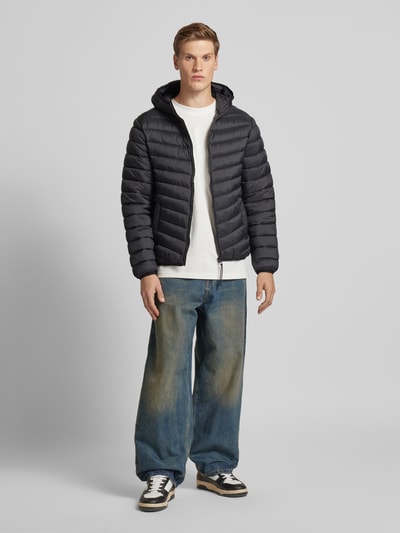 Peek & Cloppenburg REVIEWSteppjacke mit Kapuze und Eingrifftaschen in black