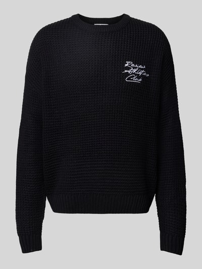 Peek & Cloppenburg REVIEWStrickpullover Mit Label-Stitching In Black