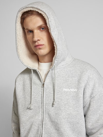 Peek & Cloppenburg REVIEWSweatjacke Mit Kapuze In Hellgrau Melange