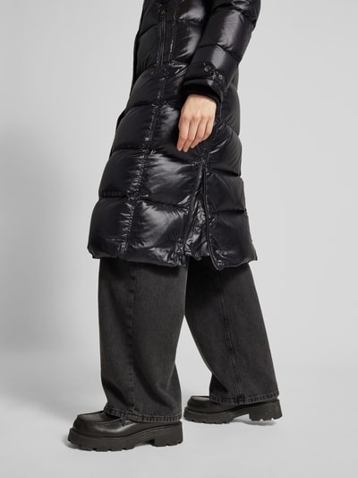 Peek & Cloppenburg ROCK'N BLUEDaunenmantel Mit Kunstfellbesatz Modell 'Farrow' In Black