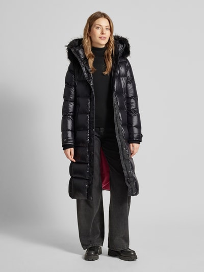 Peek & Cloppenburg ROCK'N BLUEDaunenmantel mit Kunstfellbesatz Modell 'Farrow' in black