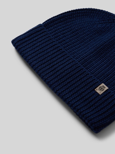 Peek & Cloppenburg RoecklBeanie Mit Label-Detail Modell 'Pure Merino' In Marine