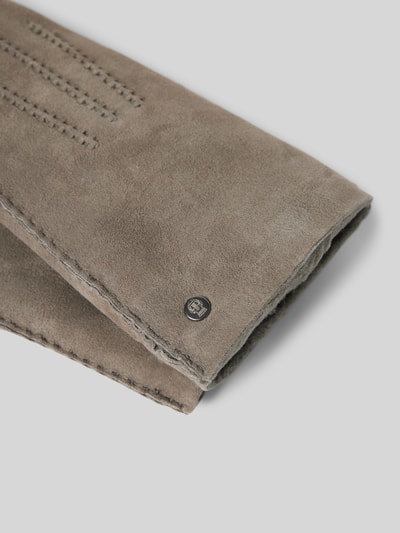 Peek & Cloppenburg RoecklFäustlinge Mit Label-Applikation Modell 'OSLO' In Mittelgrau