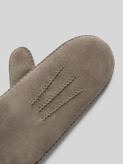 Peek & Cloppenburg RoecklFäustlinge Mit Label-Applikation Modell 'OSLO' In Mittelgrau