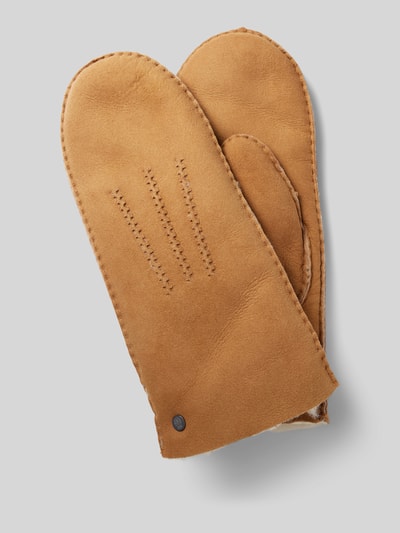 Peek & Cloppenburg RoecklFäustlinge Mit Label-Applikation Modell 'OSLO' In Cognac