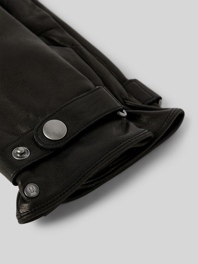 Peek & Cloppenburg RoecklHandschuhe Aus Leder Mit Ziernähten In Black