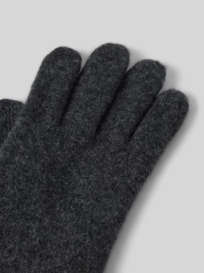 Peek & Cloppenburg RoecklHandschuhe Aus Schurwolle Mit Ziernähten In Anthrazit