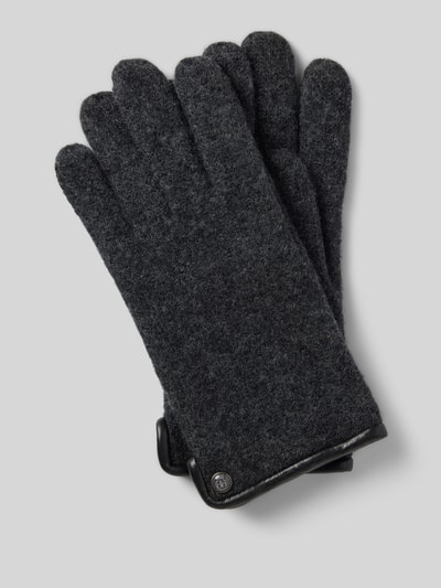 Peek & Cloppenburg RoecklHandschuhe aus Schurwolle mit Ziernähten in anthrazit