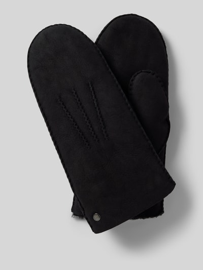 Peek & Cloppenburg RoecklHandschuhe mit Label-Detail Modell 'Berchtesgaden' in black