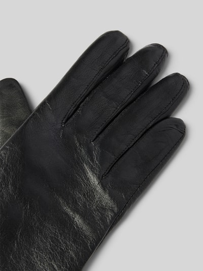 Peek & Cloppenburg RoecklLederhandschuhe Mit Label-Applikation In Black