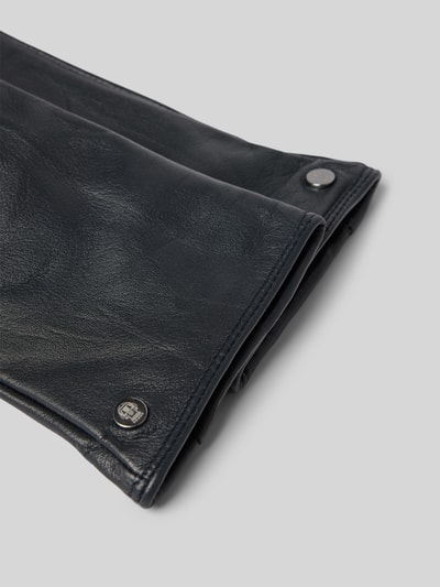 Peek & Cloppenburg RoecklLederhandschuhe Mit Label-Applikation In Dunkelblau