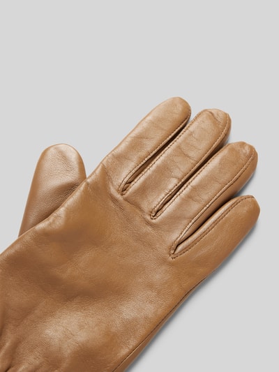 Peek & Cloppenburg RoecklLederhandschuhe Mit Label-Applikation Modell 'ARIZONA TOUCH' In Stein