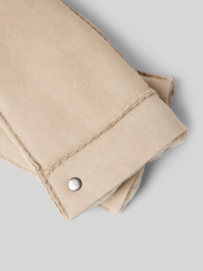 Peek & Cloppenburg RoecklLederhandschuhe Mit Label-Applikation Modell 'HELSINKI' In Beige