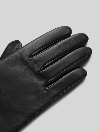Peek & Cloppenburg RoecklLederhandschuhe Mit Label-Applikation Modell 'FRANKFURT' In Black