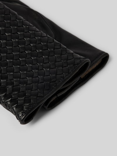 Peek & Cloppenburg RoecklLederhandschuhe Mit Label-Detail In Black