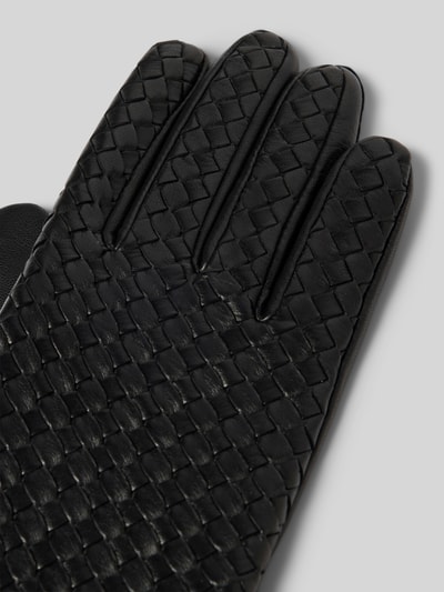 Peek & Cloppenburg RoecklLederhandschuhe Mit Label-Detail In Black