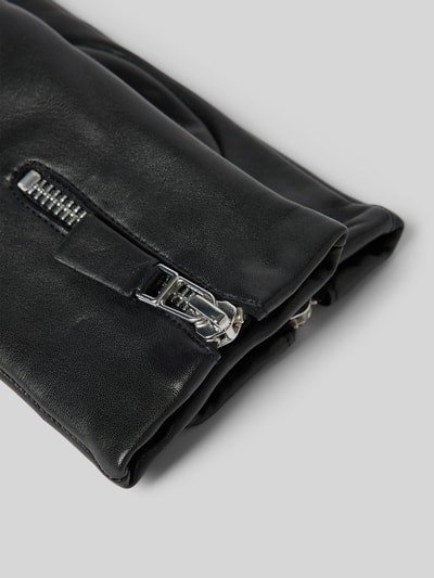 Peek & Cloppenburg RoecklLederhandschuhe Mit Label-Detail In Black