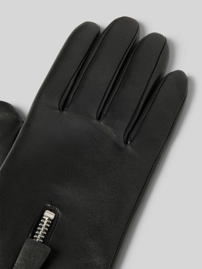 Peek & Cloppenburg RoecklLederhandschuhe Mit Label-Detail In Black