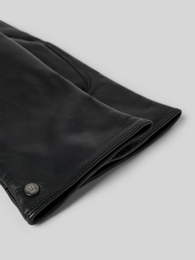 Peek & Cloppenburg RoecklLederhandschuhe Mit Label-Detail In Black