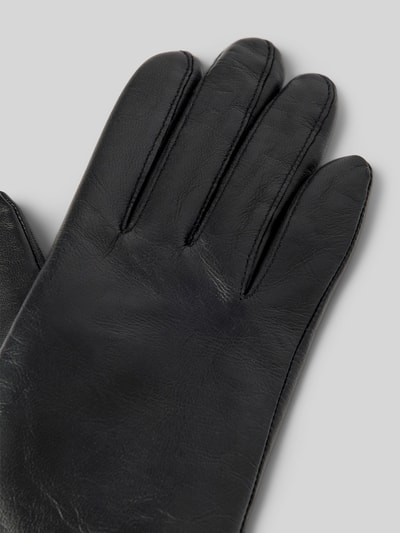 Peek & Cloppenburg RoecklLederhandschuhe Mit Label-Detail In Black