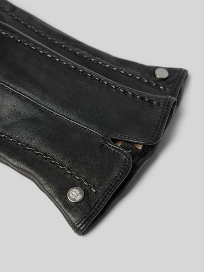Peek & Cloppenburg RoecklLederhandschuhe Mit Label-Detail Modell 'ANTWERPEN TOUCH' In Black