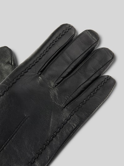 Peek & Cloppenburg RoecklLederhandschuhe Mit Label-Detail Modell 'ANTWERPEN TOUCH' In Black