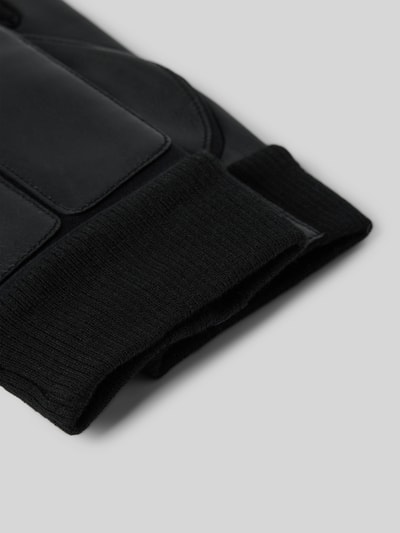 Peek & Cloppenburg RoecklLederhandschuhe Mit Ziernähten In Black