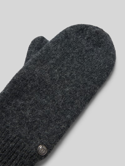 Peek & Cloppenburg RoecklSchurwollfäustlinge Mit Label-Applikation Modell 'WALK' In Anthrazit