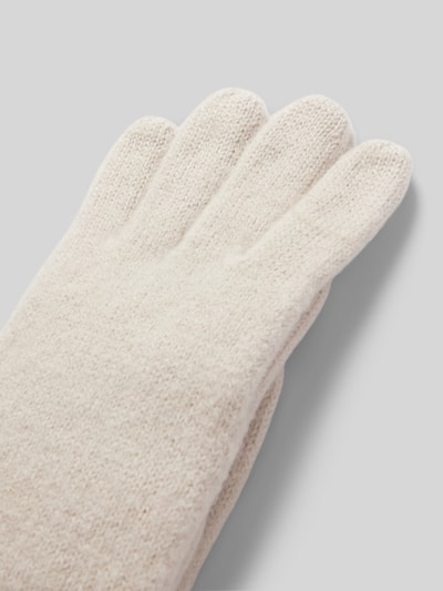 Peek & Cloppenburg RoecklSchurwollhandschuhe Mit Label-Applikation Modell 'WALK' In Beige