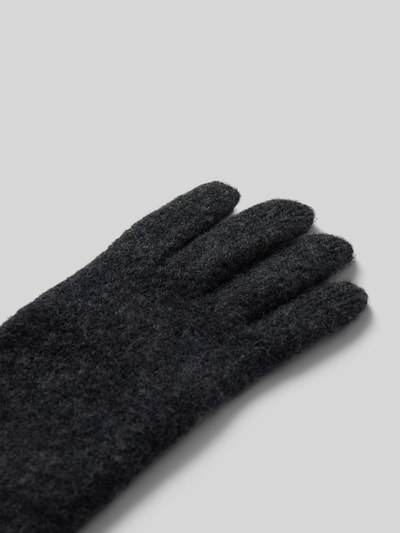 Peek & Cloppenburg RoecklSchurwollhandschuhe Mit Label-Applikation Modell 'WALK' In Anthrazit