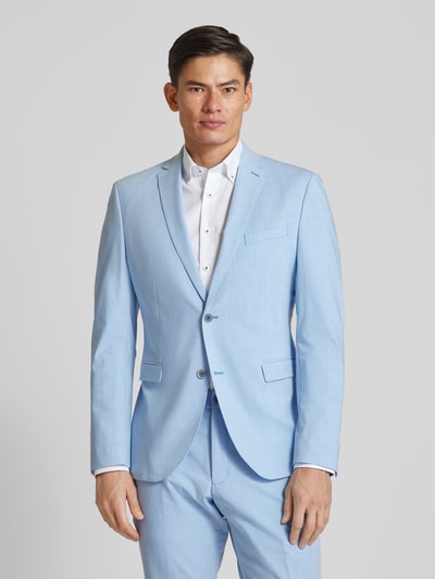 Peek & Cloppenburg S.Oliver BLACK LABEL2-Knopf-Sakko Mit Reverskragen Modell 'pure' In Hellblau