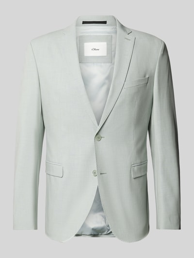Peek & Cloppenburg S.Oliver BLACK LABEL2-Knopf-Sakko Mit Reverskragen Modell 'pure' In Lind