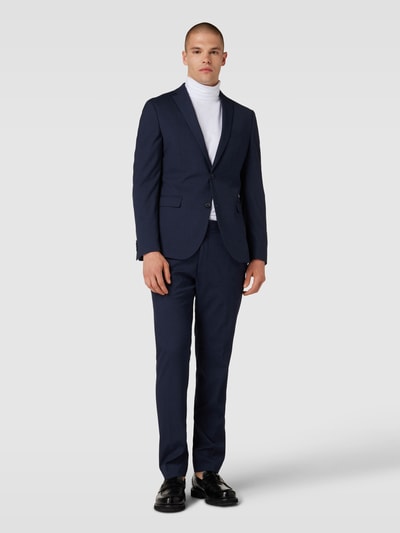 Peek & Cloppenburg s.Oliver BLACK LABEL2-Knopf-Sakko mit Reverskragen Modell 'Pure' in blau