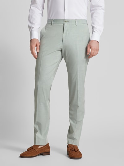 Peek & Cloppenburg S.Oliver BLACK LABELRegular Fit Anzughose Mit Bügelfalten Modell 'Pure' In Lind