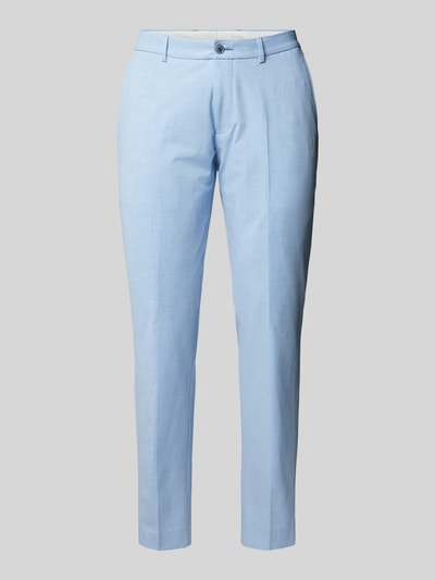 Peek & Cloppenburg S.Oliver BLACK LABELRegular Fit Anzughose Mit Bügelfalten Modell 'Pure' In Hellblau