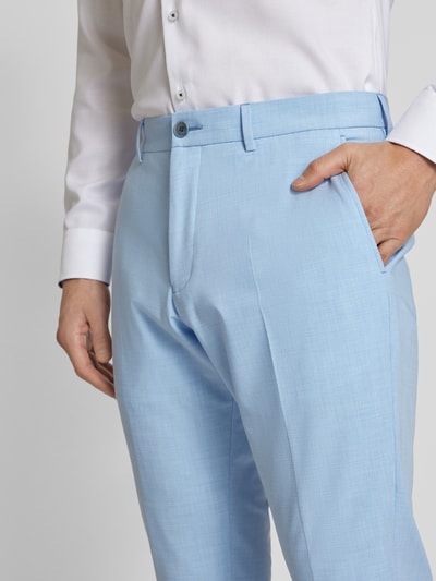 Peek & Cloppenburg S.Oliver BLACK LABELRegular Fit Anzughose Mit Bügelfalten Modell 'Pure' In Hellblau