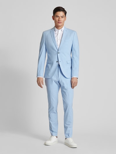 Peek & Cloppenburg s.Oliver BLACK LABELRegular Fit Anzughose mit Bügelfalten Modell 'Pure' in hellblau